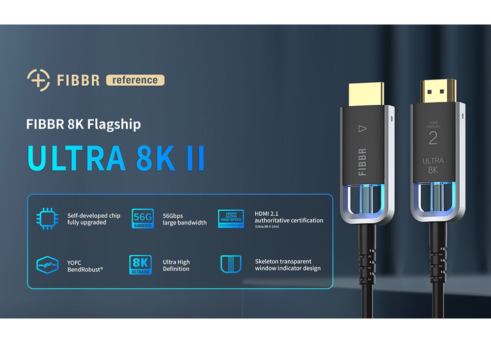 新品 FIBBR ULTRA 8K II 8K光ファイバー HDMIケーブル ULTRA 8K Ⅱ | FIBBR | フィバー | HDMIケーブル | 光HDMI | 8K対応