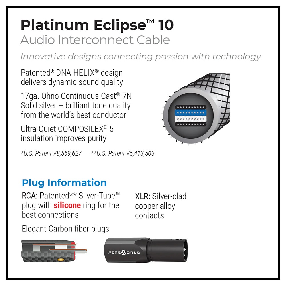 WIREWORLD - PEI10RCA/1.5m��RCA�����֥롦�ڥ��ˡ�Platinum Eclipse 10��ץ���ʥ२����ץ�10��e�աڥ᡼��������ʡ�Ǽ���ϳ�ǧ�头Ϣ����