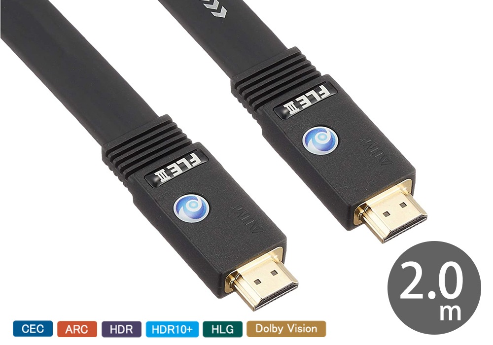 AIM - FLE3-02/2.0m��4K��18Gbps�б���HDMI�����֥�ˡ�e�աڥ᡼��������ʡ�Ǽ���ϳ�ǧ�头Ϣ����