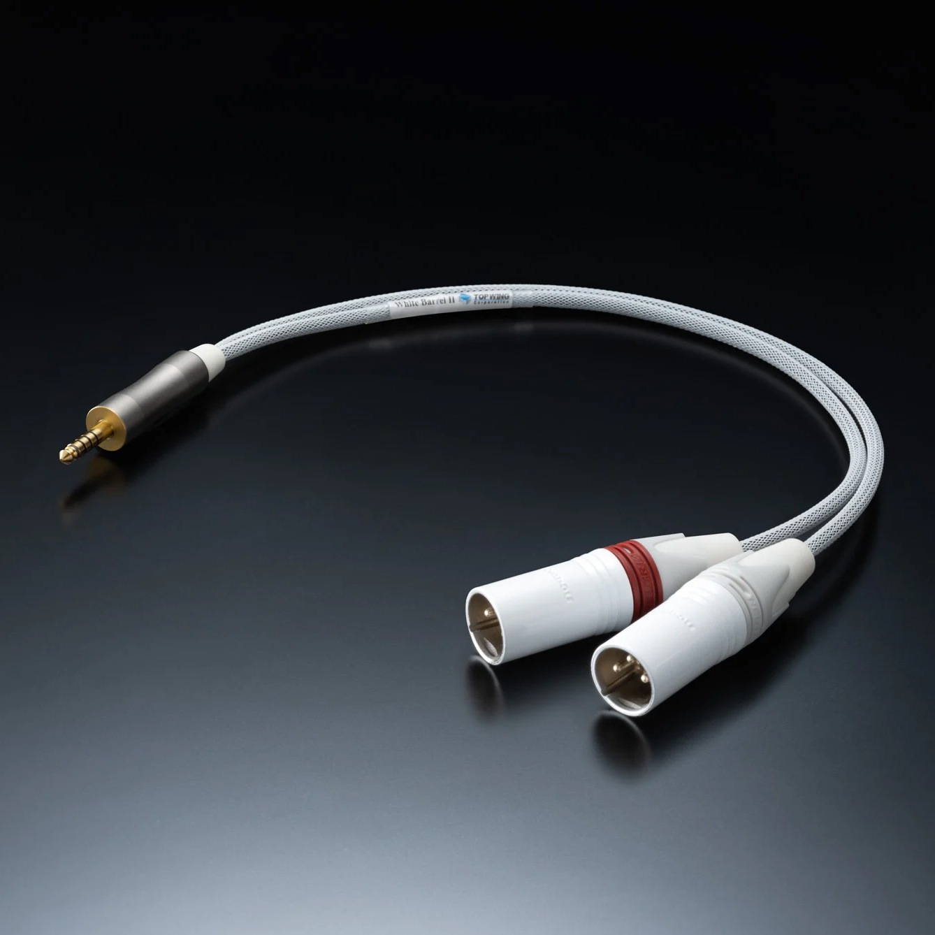 TOP WING - White Barrel II 4.4mm to XLR-M/40cm��4.4mm-XLR������2�Ѵ����Х�󥹥����֥롦1�ܡˡ�e�աڥ᡼��������ʡ�Ǽ���ϳ�ǧ�头Ϣ����