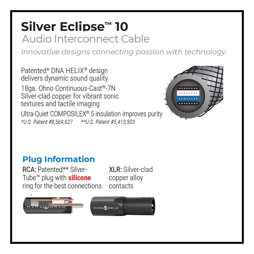 WIREWORLD - SEI10RCA/1.0m��RCA�����֥롦�ڥ��ˡ�Silver Eclipse 10�䥷��С� ������ץ�10��e�ա�10/9���б����᡼��������ʡ�Ǽ���ϳ�ǧ�头Ϣ����