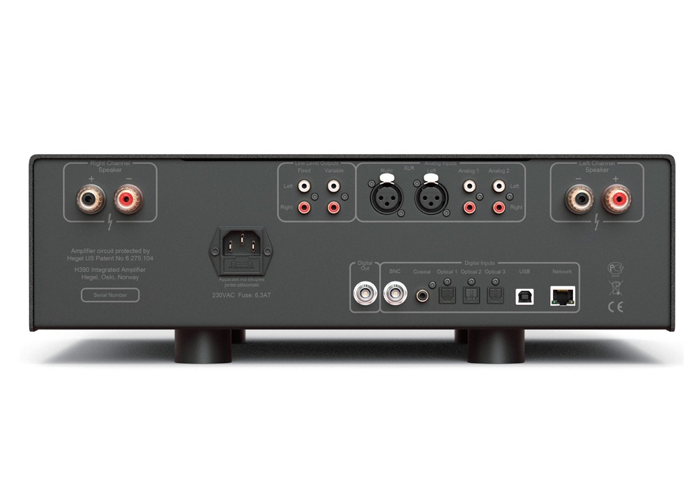 HEGEL H390 ネットワーク対応DACプリメインアンプ HEGEL - H390/ブラック（ネットワーク・USB/DAC内蔵インテグレーテッド