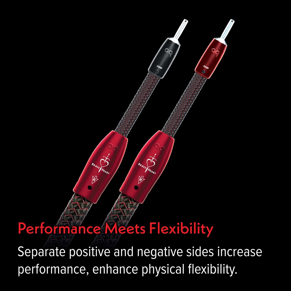AudioQuest Brave Heart スピーカーケーブル 3m スピーカーケーブルBrave Heart|audioquestオフィシャルサイト