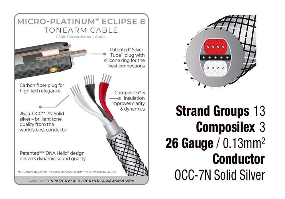 WIREWORLD - PET8/1.0m��5DIN-RCA���ե��Υ����֥�ˡ�Micro-Platinum Eclipse  8���e�աڥ᡼��������ʡ�Ǽ���ϳ�ǧ�头Ϣ����