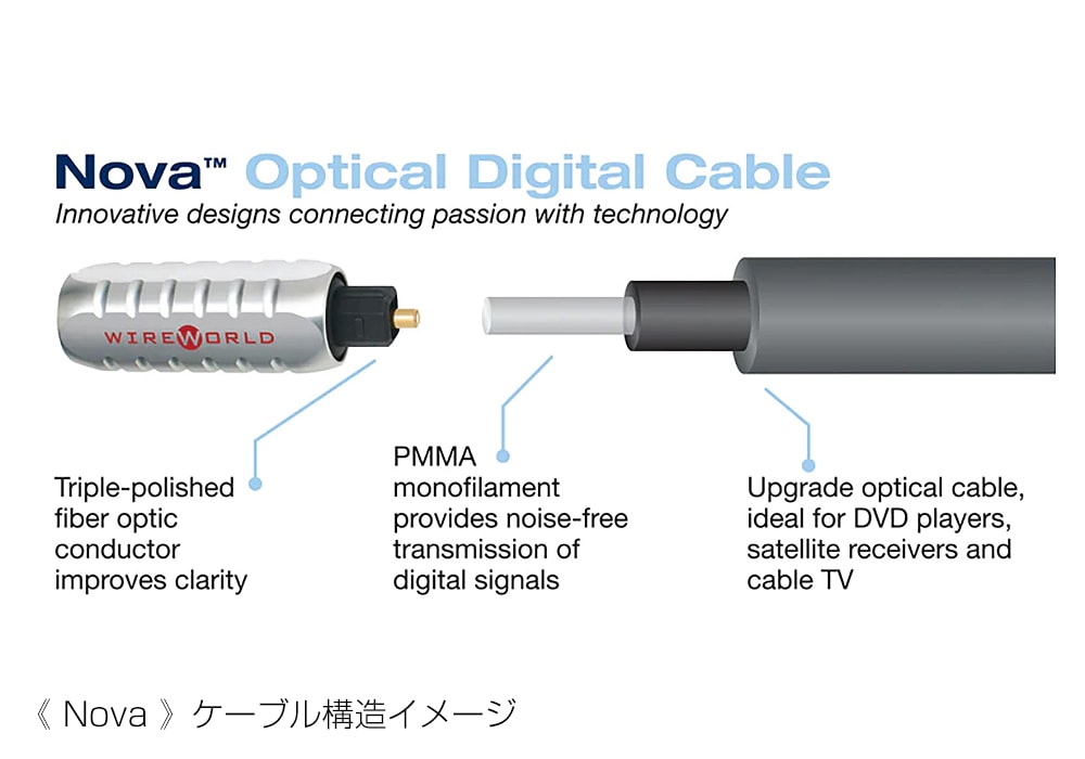 WIREWORLD - NTO-N/1.0mʸǥ륱֥롦ξü Toslink1ܡˡNovaeաڴ