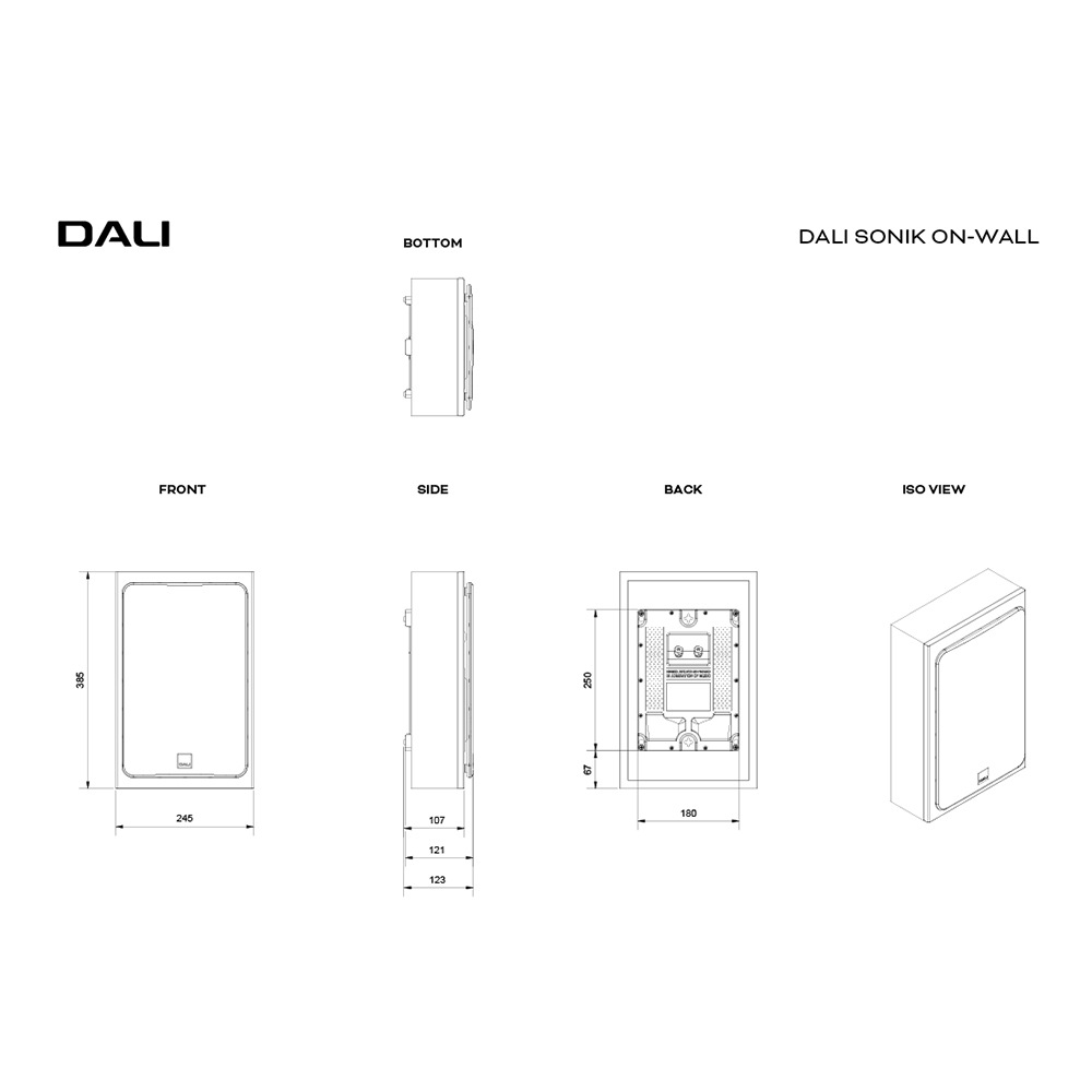 DALI - SONIK ON-WALL/BA/�֥�å����å����SONIK/ONWALL/BA�ˡʥڥ����ɳݥ��ԡ�������e�աں߸�ͭ��¨Ǽ��