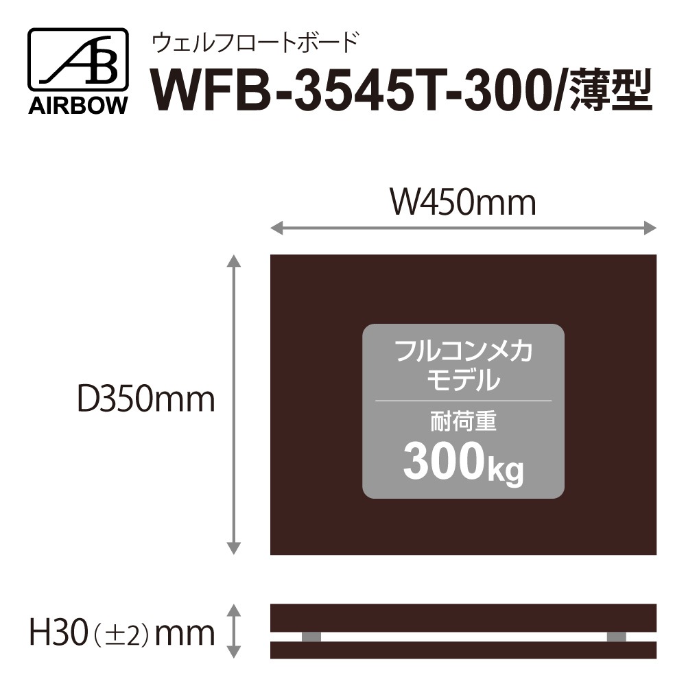 AIRBOW - WFB-3545T-300/������350��450mm���⤵��30mm/�ե륳��ᥫ��ǥ�/�Ѳٽ�300kg��1��ˡ�e��