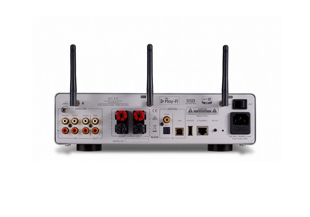 Quad Vena II アンプ/グレー美品 QUAD - Vena II/S/シルバー（USB/DAC内蔵・プリメインアンプ