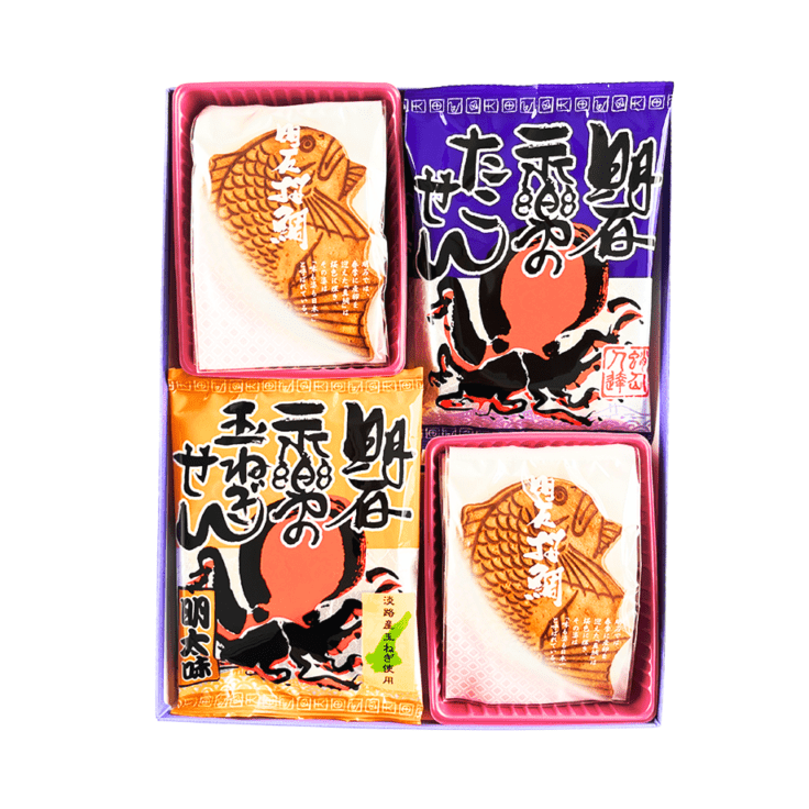 明石桜鯛せんべいとたこせんと玉ねぎせん詰め合わせ