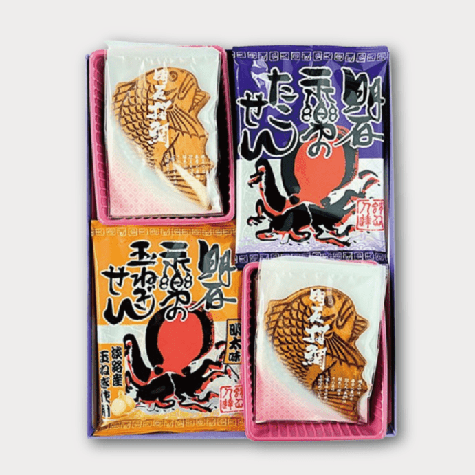 明石桜鯛せんべいとたこせんと玉ねぎせん詰め合わせ