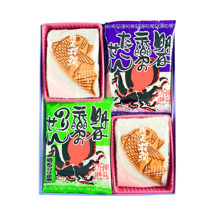 明石桜鯛せんべいとたこせんとのりせん詰め合わせ