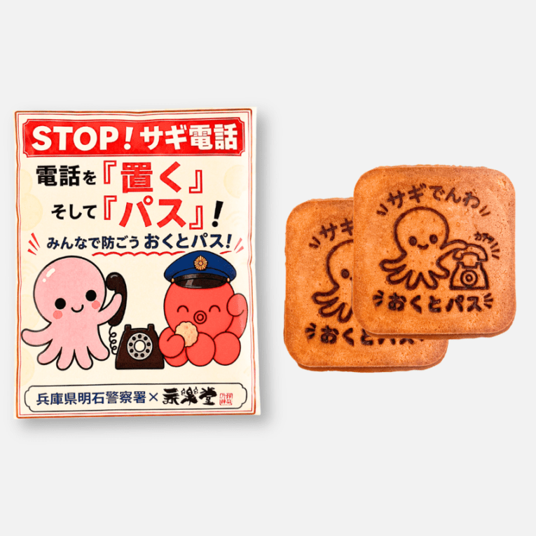 【コラボ商品】永楽堂×明石警察署　玉子せんべい　1袋2枚入り×30セット