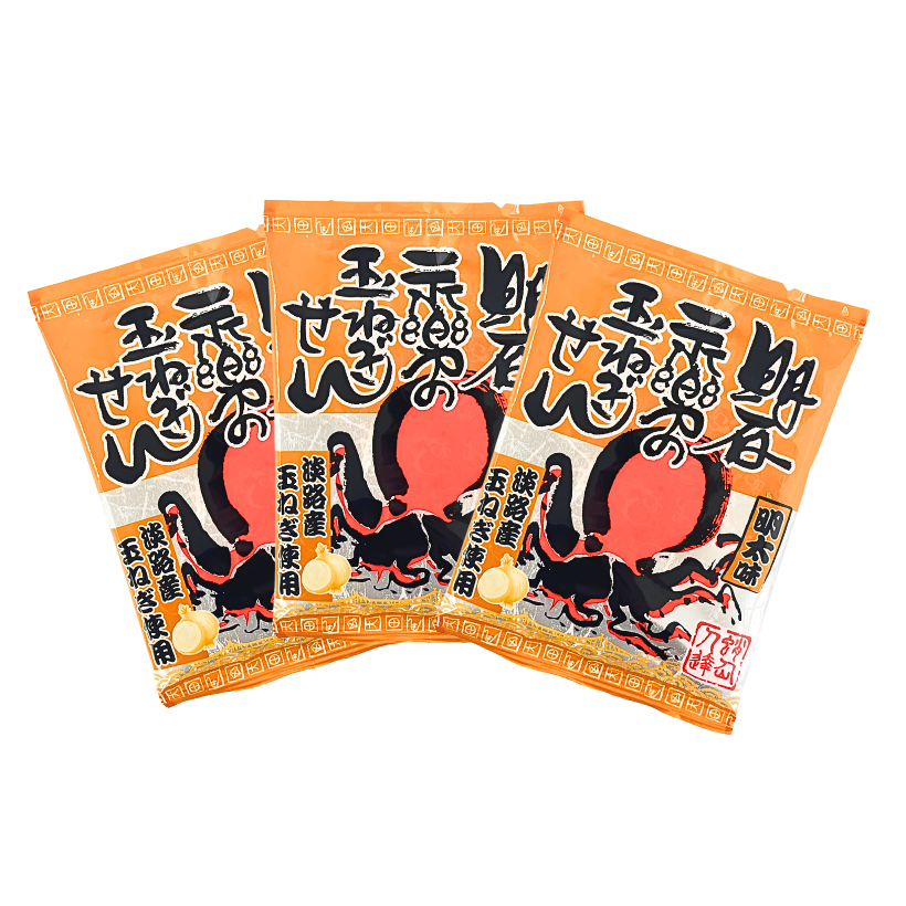 玉ねぎせん（明太子味） 3袋入巾着