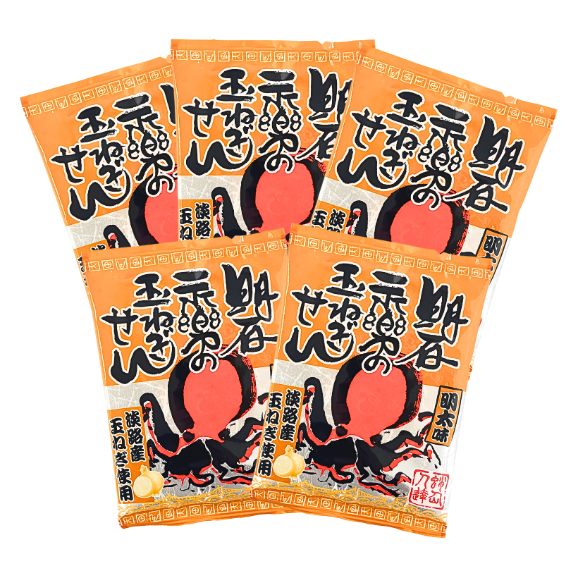 玉ねぎせん（明太子味） 5袋入巾着