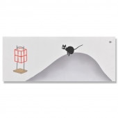 手ぬぐい「行灯と猫」