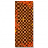 手ぬぐい「市松紅葉」（オレンジ）