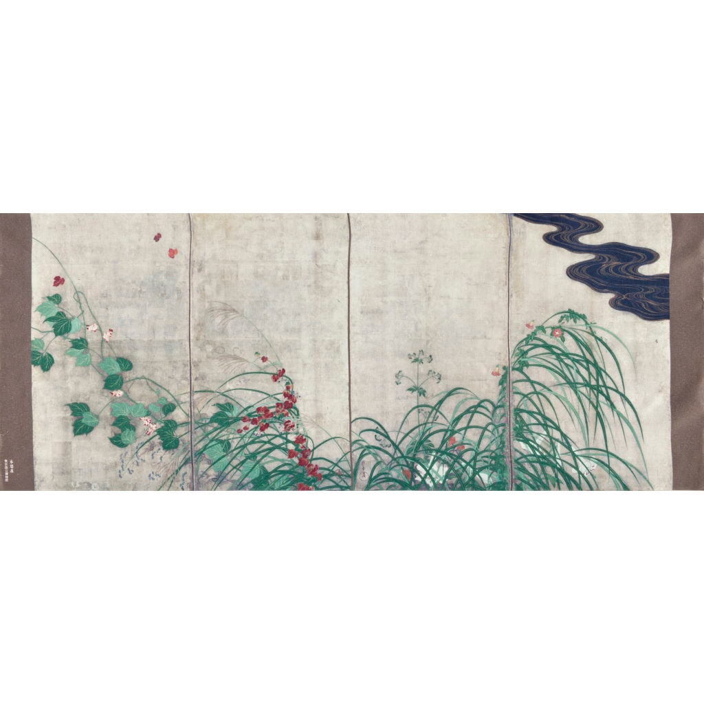 手ぬぐい「夏秋草図屏風」(化粧箱付)