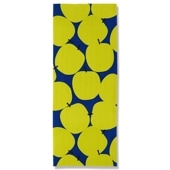 手ぬぐい総柄90cm「ビッグアップル」(ブルー/ライトグリーン)