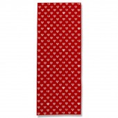 手ぬぐい「ラブリ紋縦」（レッド/ホワイト）