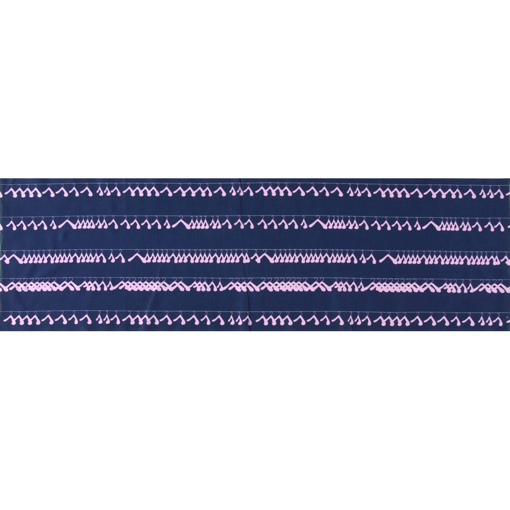 手ぬぐい総柄120㎝「ハンガー」(ピンク)