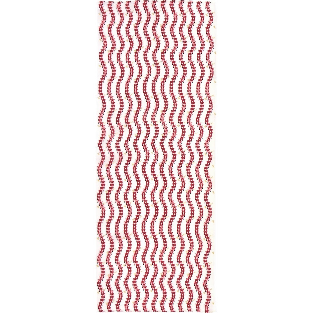 ガーゼ90cm「鳥居」（エンジ）