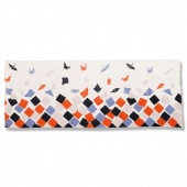 ガーゼ90㎝ 「折り鶴」（オフ/ブラック）