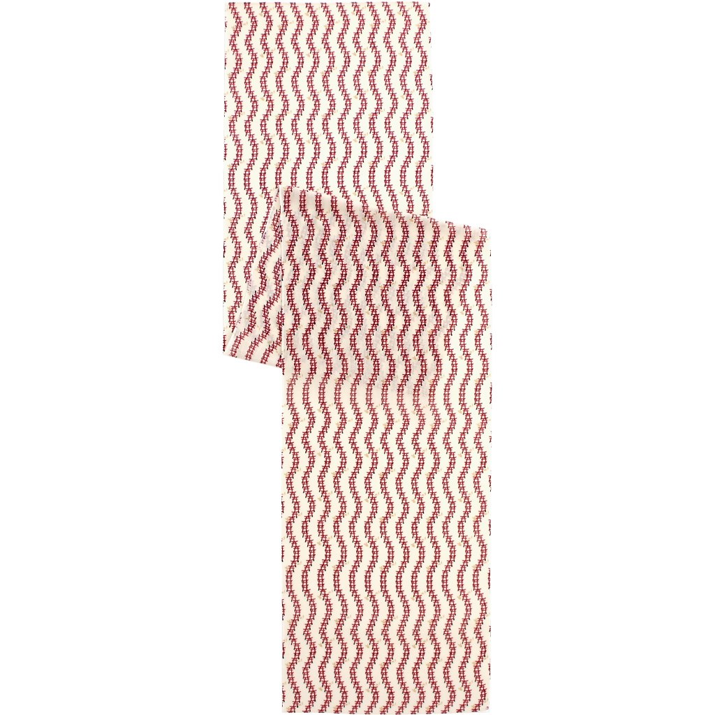 ガーゼ180cm「鶴と松」（オレンジ/レッド） | ガーゼ手ぬぐい,長さ