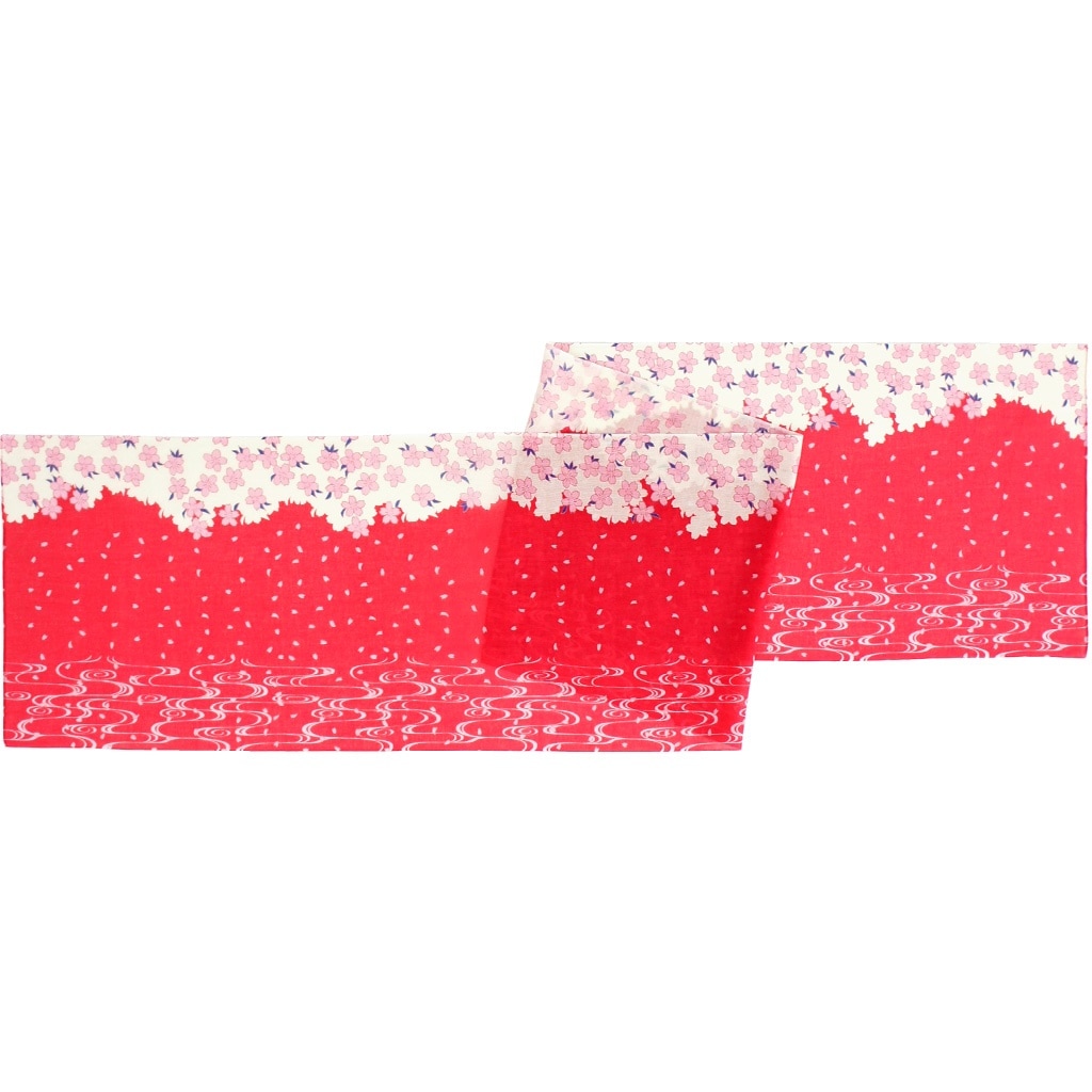 ガーゼ180cm 「桜流水」（ピンク）
