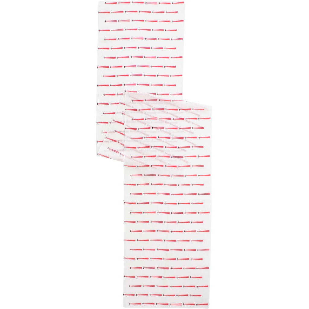 ガーゼ180cm 「箸」（ピンク地/レッド）
