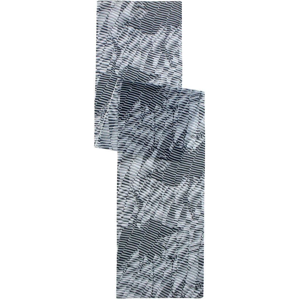 ガーゼ180㎝ 「影鶴」（グレー/ブラック）