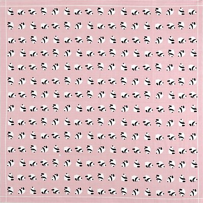 大風呂敷 「パンダ」（ピンク）