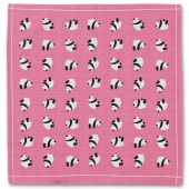 小風呂敷 「パンダ」（ピンク／ブラック）