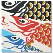 大風呂敷 「鯉 Carp is dragon in heaven」/木村英輝 | 風呂敷,大