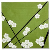 大風呂敷 「槍梅」（グリーン）