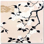 大風呂敷 「月花図」