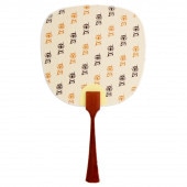 豆うちわ 並型 「プチMOMO」（ブラウン）