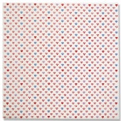 大風呂敷 「ラブリ紋　カラー」（ホワイト）