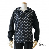 ラブリ紋「ジャージ(ジャケット）フード付」ブラック