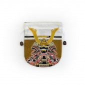 リバーシブル手ぬぐい巾着 「鎧段飾り」