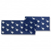 ガーゼ180㎝ 「ももんが並び」（ネイビー/ホワイト）