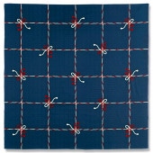 大風呂敷 「結び格子」(ネイビー）