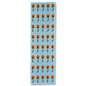 手ぬぐい総柄120cm「鳩時計」（エメラルドグリーン/レッド）