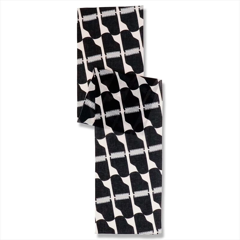 ガーゼ180㎝ 「グランドピアノ」（ベージュ/ブラック）