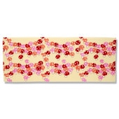 手ぬぐい総柄90cm「きのこ」（ピンク)