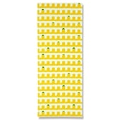 手ぬぐい総柄90cm「雨靴とカエル」（オフホワイト/イエロー）