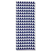 手ぬぐい総柄90cm「雨靴とカエル」（オフホワイト/ネイビー）