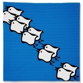 大風呂敷 「千鳥」(ブルー)