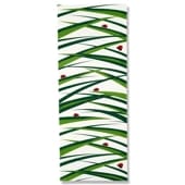 手ぬぐい総柄90cm「ナナホシテントウ」(イエローグリーン/レッド)