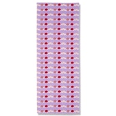 手ぬぐい総柄90cm「亀ピクニック」（パープル/レッド）