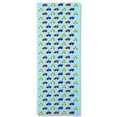 手ぬぐい総柄90cm「パンダレース」（ブルー/ブルー）